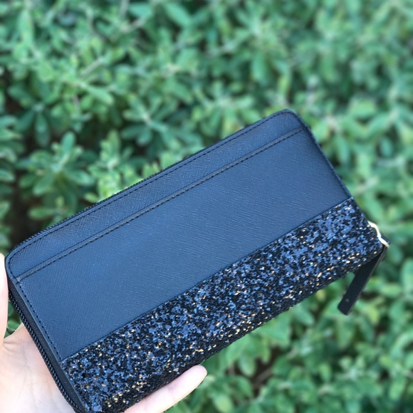 Kate Spade Greta Court Neda Glitter Zip Wallet - Picture 4 of 5